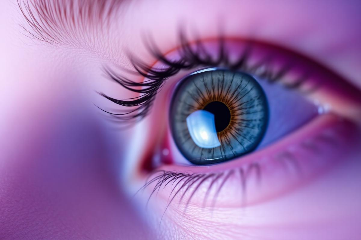Close-up of a healthy human eye